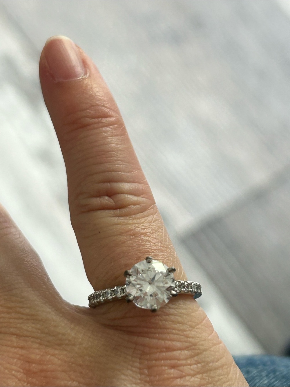 4/$100 Classic Solitaire Round CZ Engagement Ring in Silver size 5
